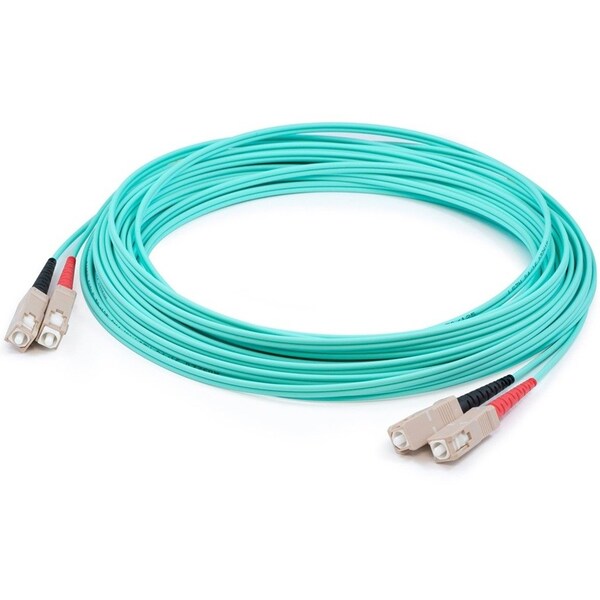 Add-On This Is A 10M Sc (Male) To Sc (Male) Aqua Duplex Riser-Rated Fiber ADD-SC-SC-10M5OM4 - main